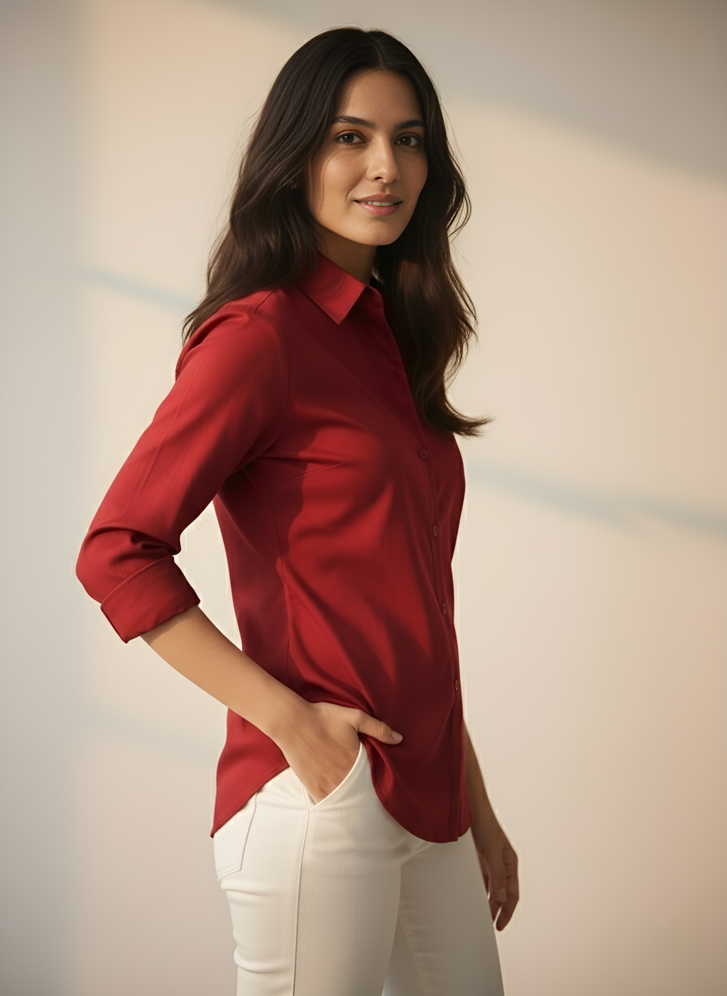 Relaxed Fit Button-Down Shirt