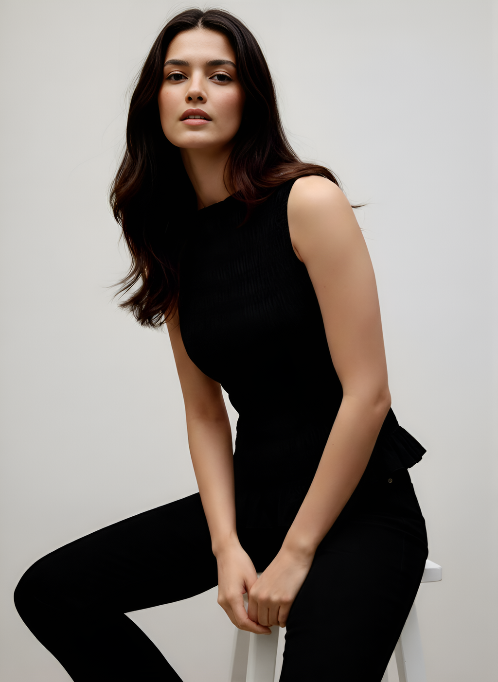 Smocked Peplum Top | Sleeveless