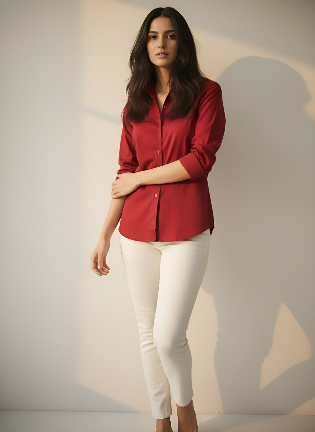 Relaxed Fit Button-Down Shirt