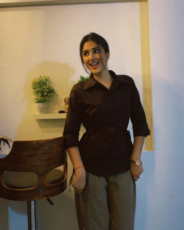 Women's Side Tie-up Shirt