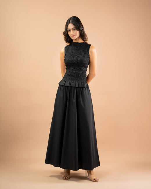 Flared Maxi Skirt