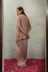 LONG YOKE TOP WITH SKIRT