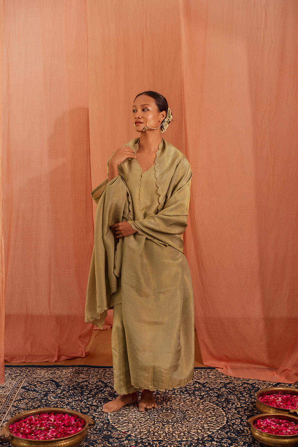 Kurta Set - Emerald Grace