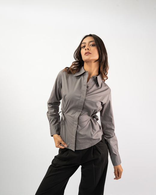 Women's Side Tie-up Shirt