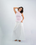 Smocked Peplum & Maxi Skirt Co-ord Set