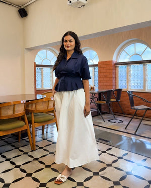 Flared Maxi Skirt