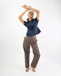 Pleated Short Sleeve Shirt