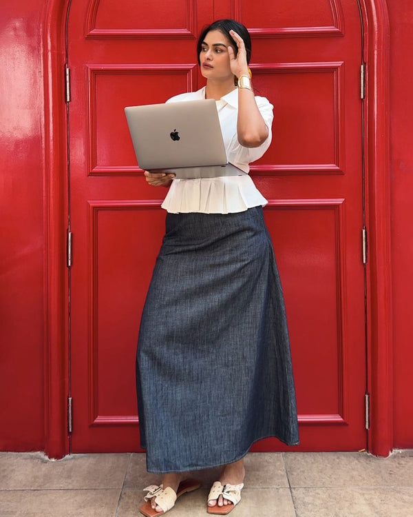 Pleated Short Sleeve Shirt