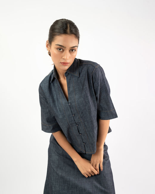 Relaxed Denim Shirt