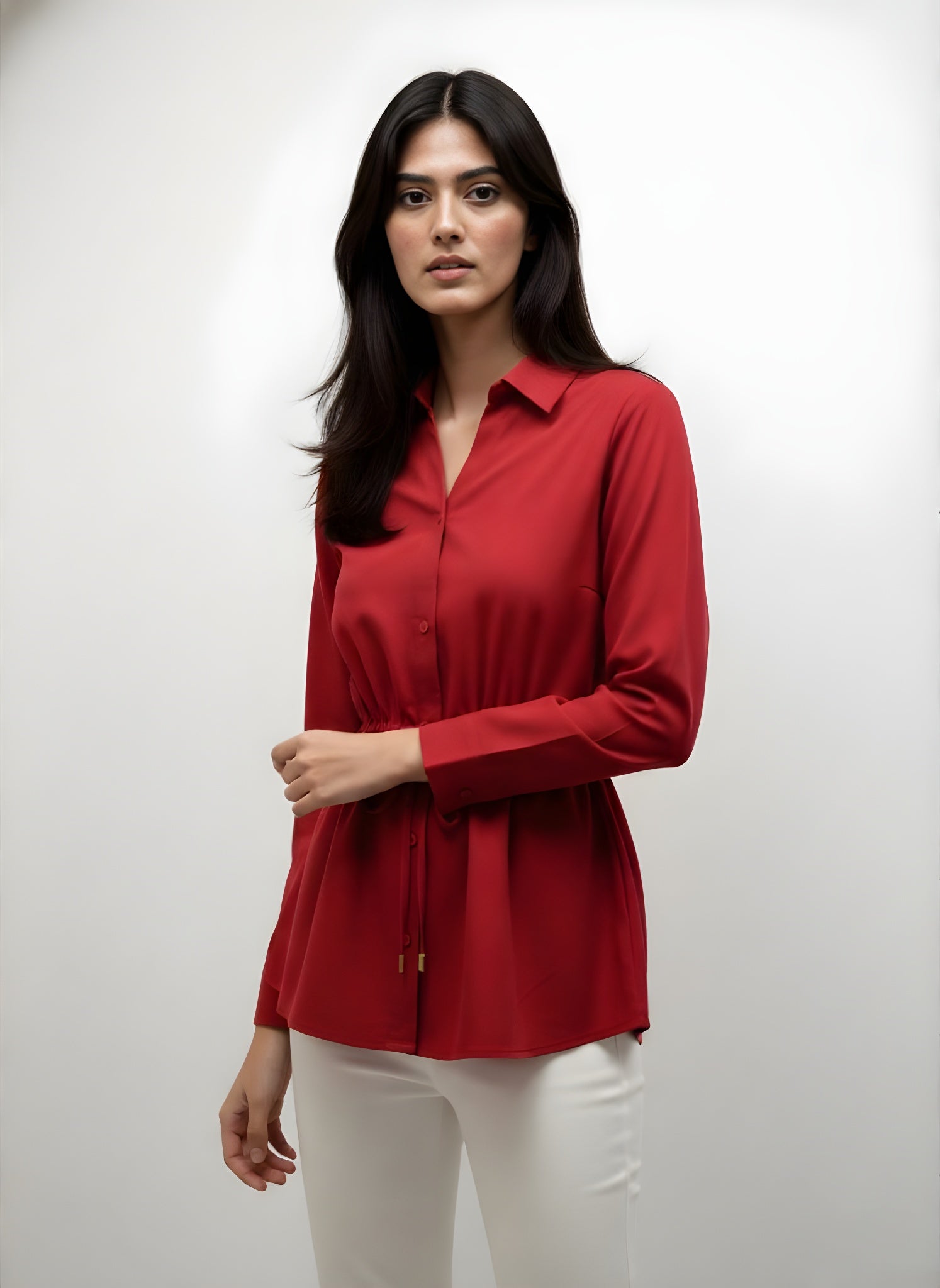 Women’s Waist-Tie Shirt Top