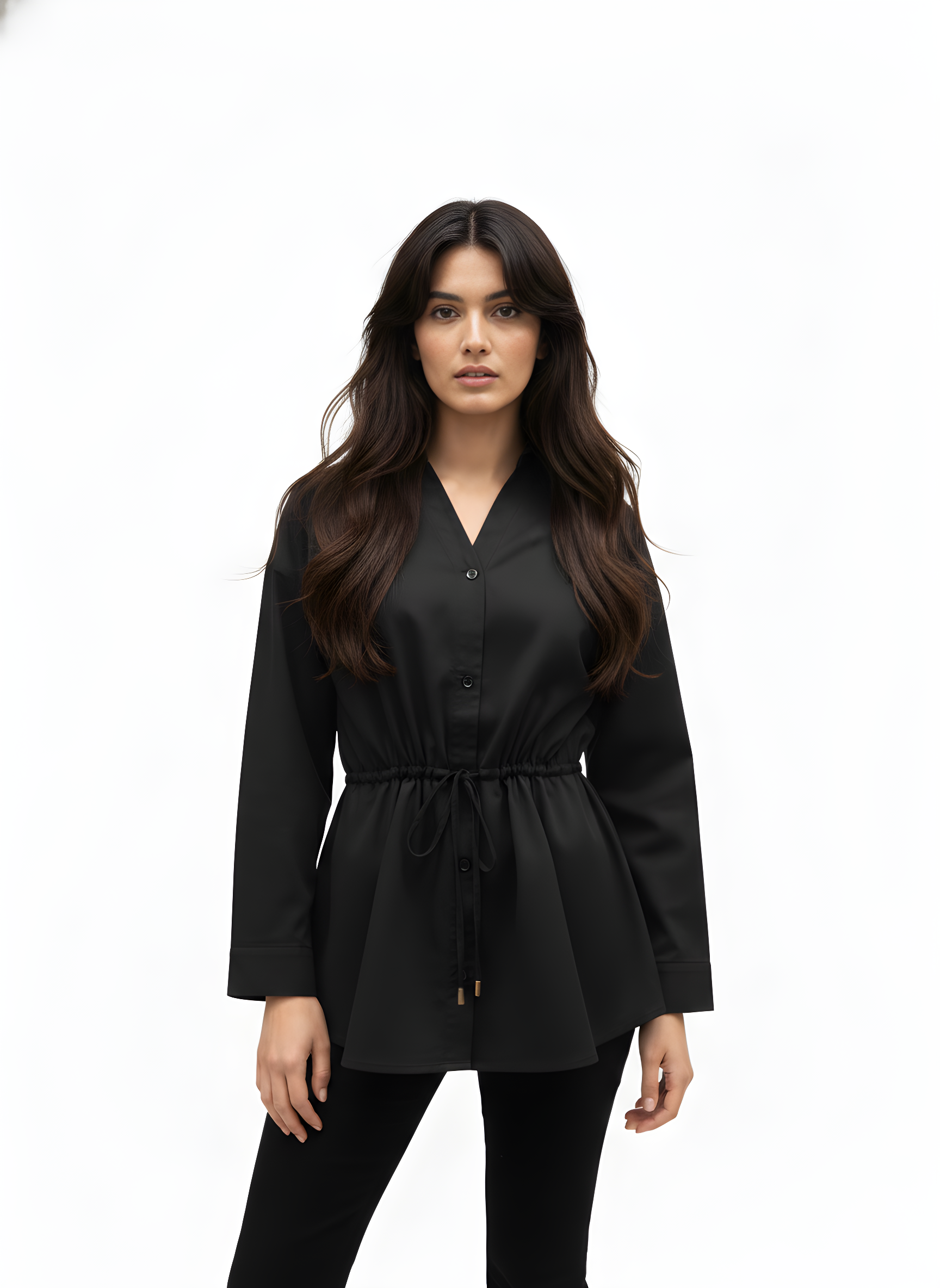 Women’s Waist-Tie Shirt Top