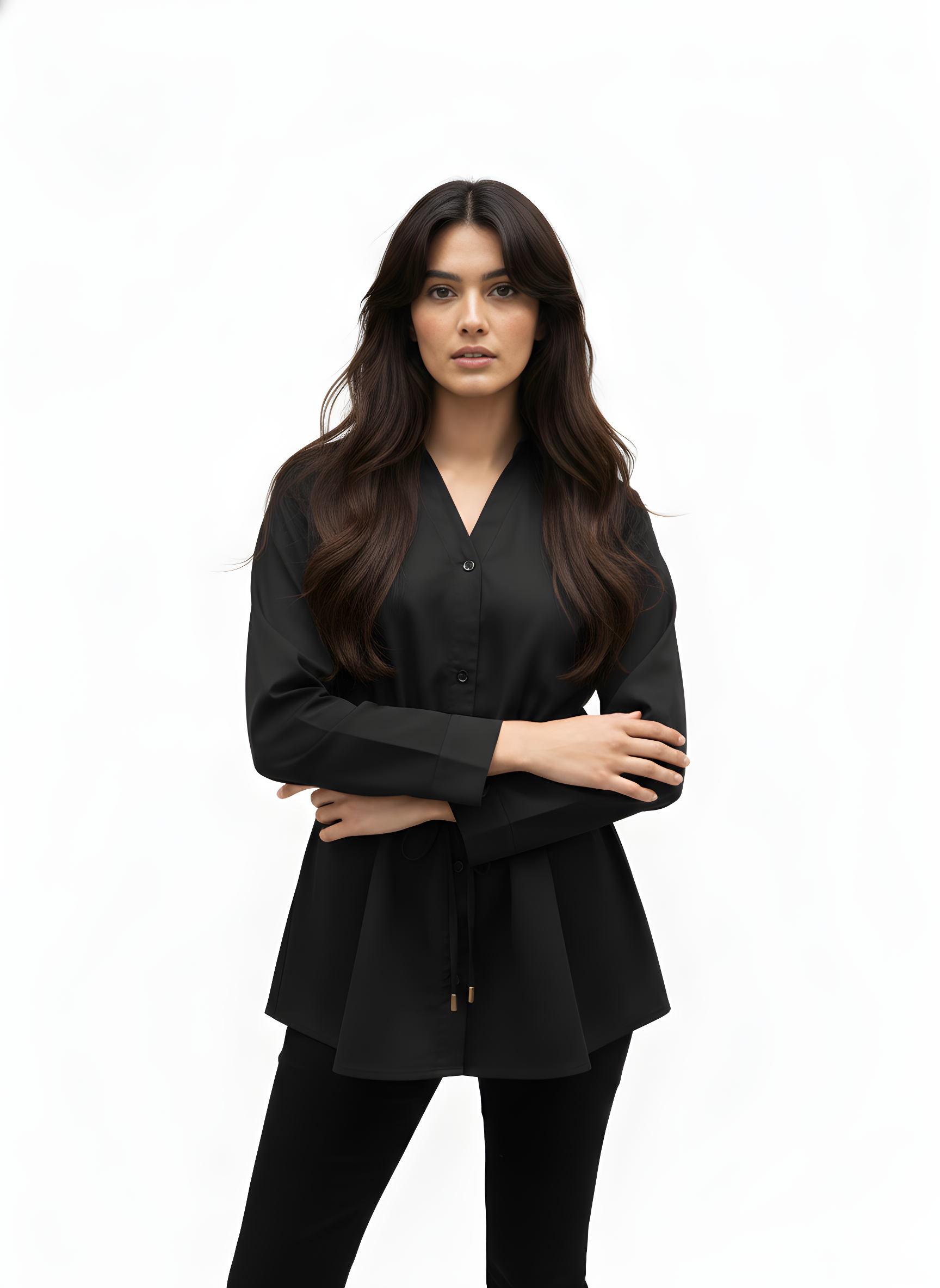 Women’s Waist-Tie Shirt Top